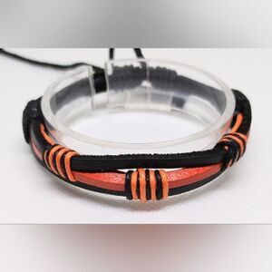 Men's‎ bracelet layered black new e93